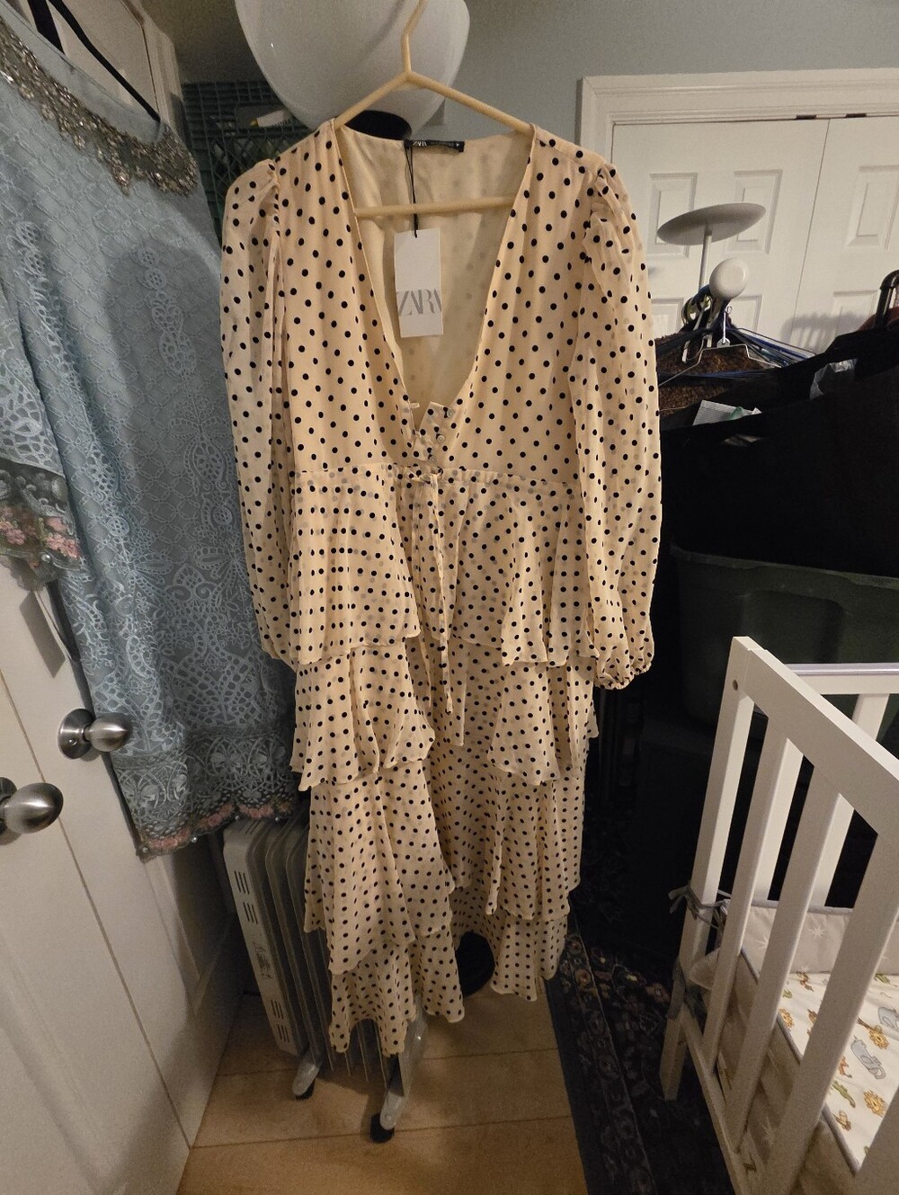 Polka Dot Tiered Maxi Dress - Picture 5 of 5